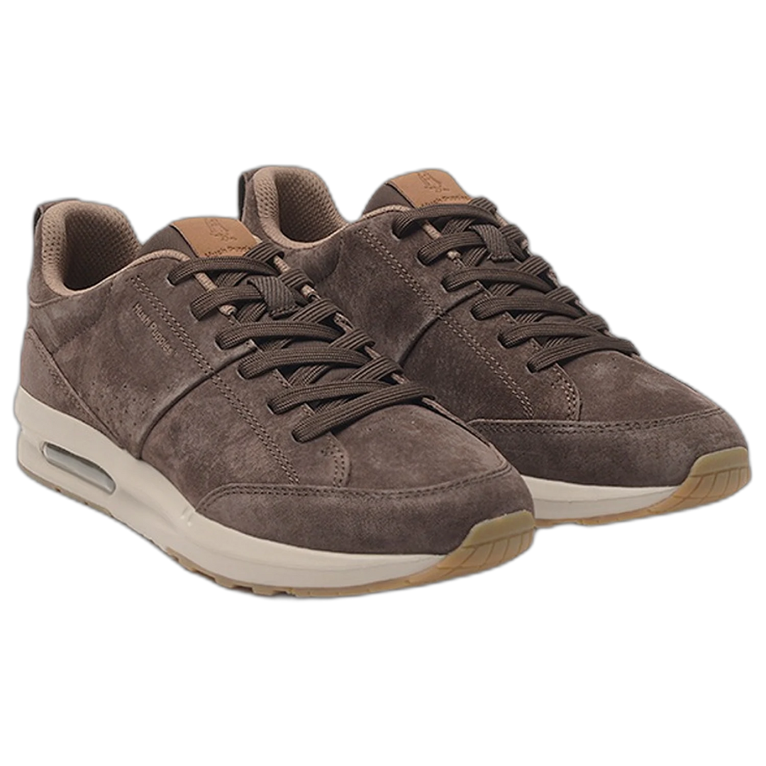Zapatilla Hush Puppies Marko Cuero Suede Waterproof Marron