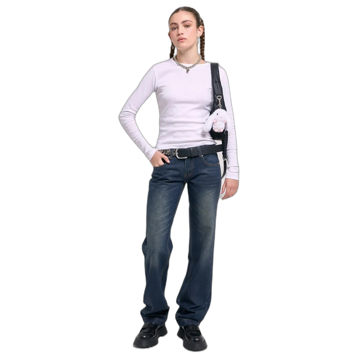 JEAN LOW RISE GUMMED