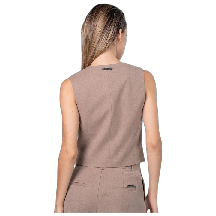 Chaleco Melocoton Angelina Acolchado Sin Mangas