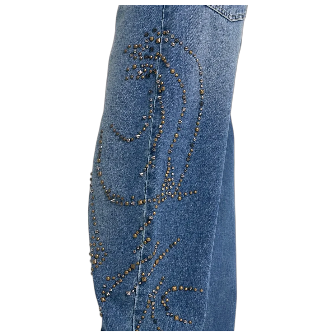 Jean 47 Street Baggy Bronce Mujer