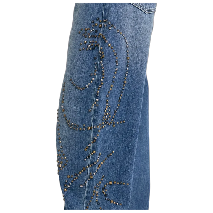 Jean 47 Street Baggy Bronce Mujer