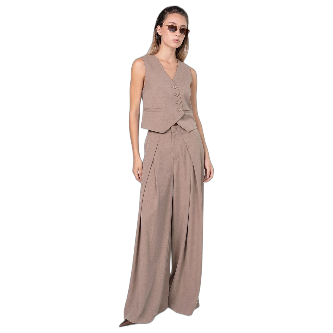 Chaleco Melocoton Angelina Acolchado Sin Mangas