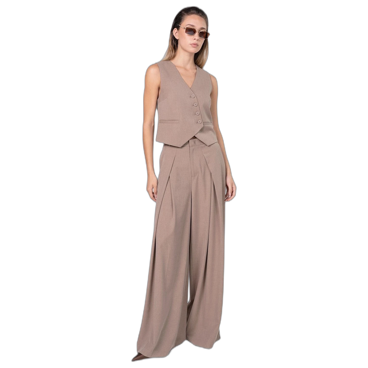 Chaleco Melocoton Angelina Acolchado Sin Mangas