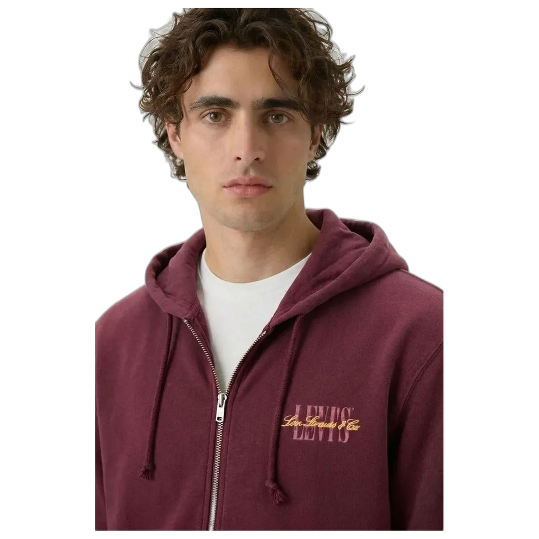 Buzo con Capucha Levis Relaxed Graphic Zip Up Tawny Hombre