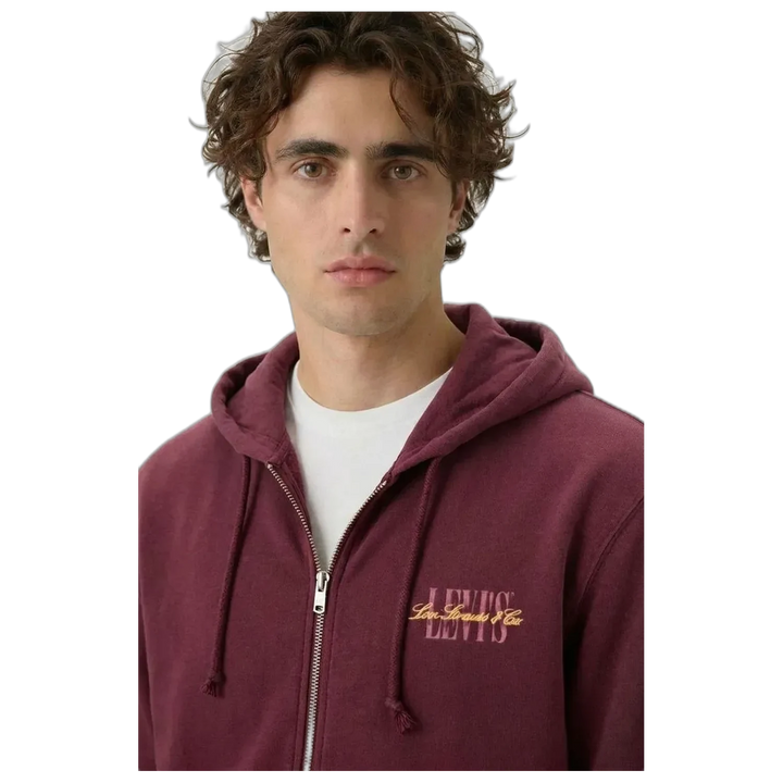 Buzo con Capucha Levis Relaxed Graphic Zip Up Tawny Hombre