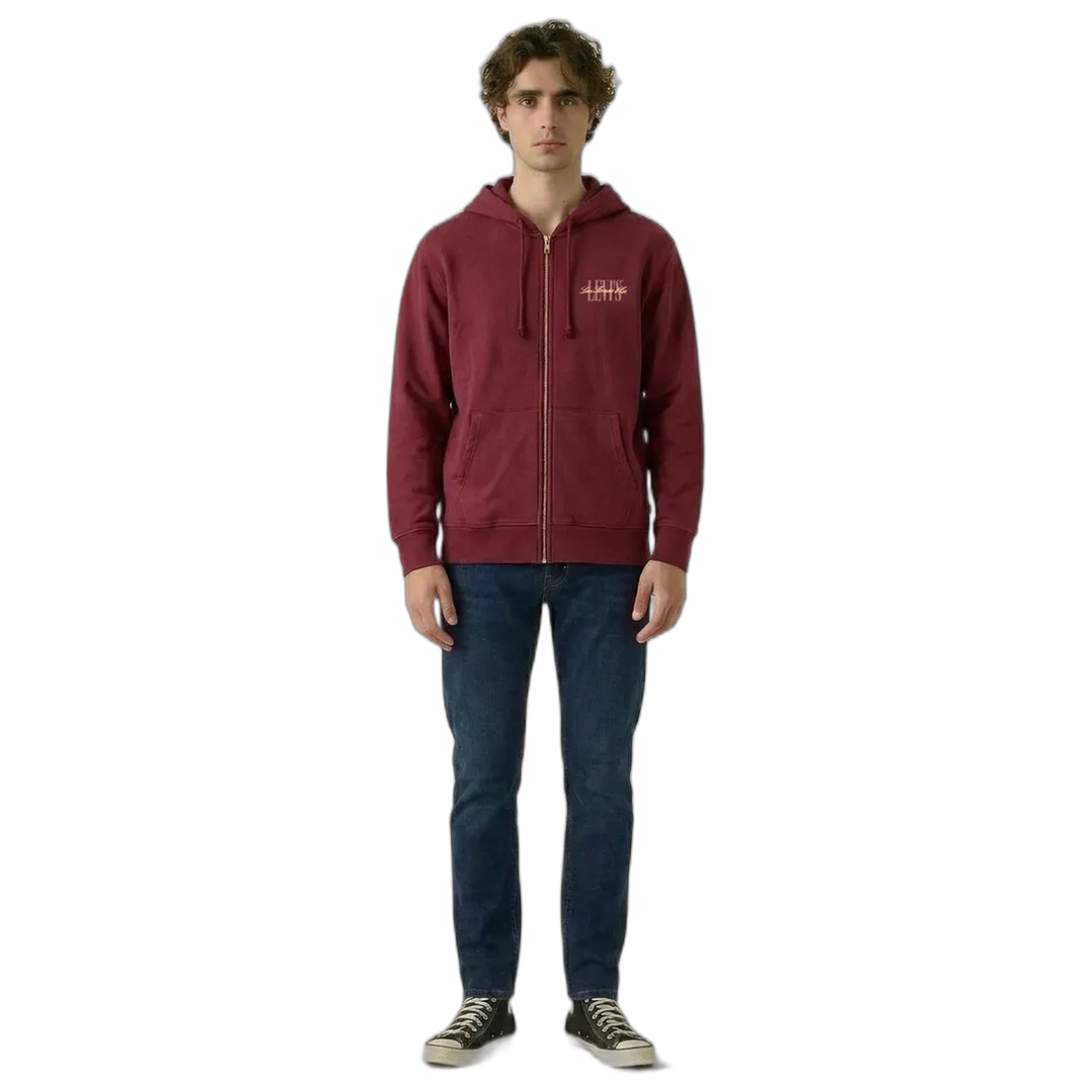 Buzo con Capucha Levis Relaxed Graphic Zip Up Tawny Hombre