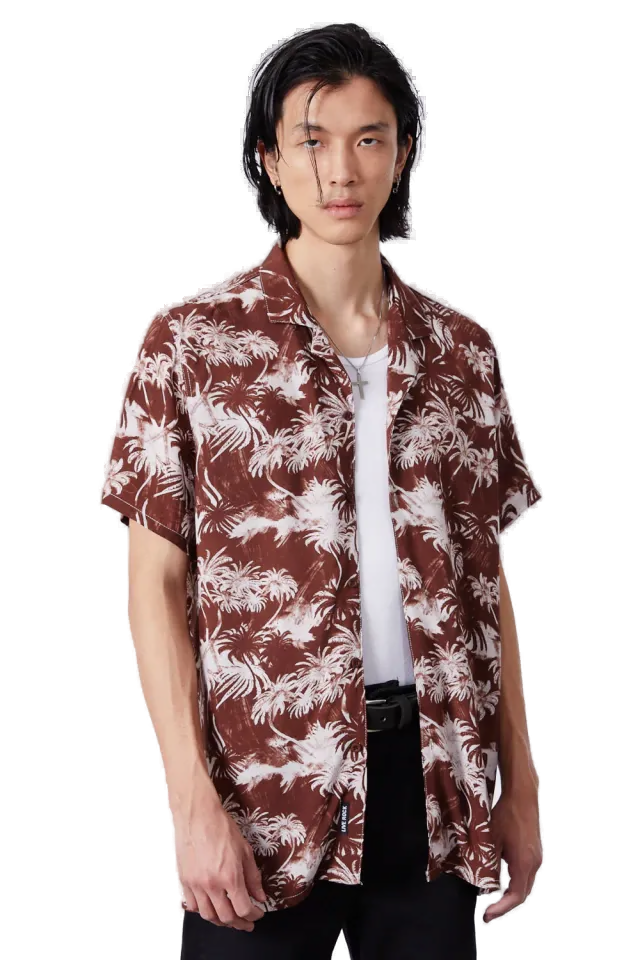 Camisa Jungle Bordeaux