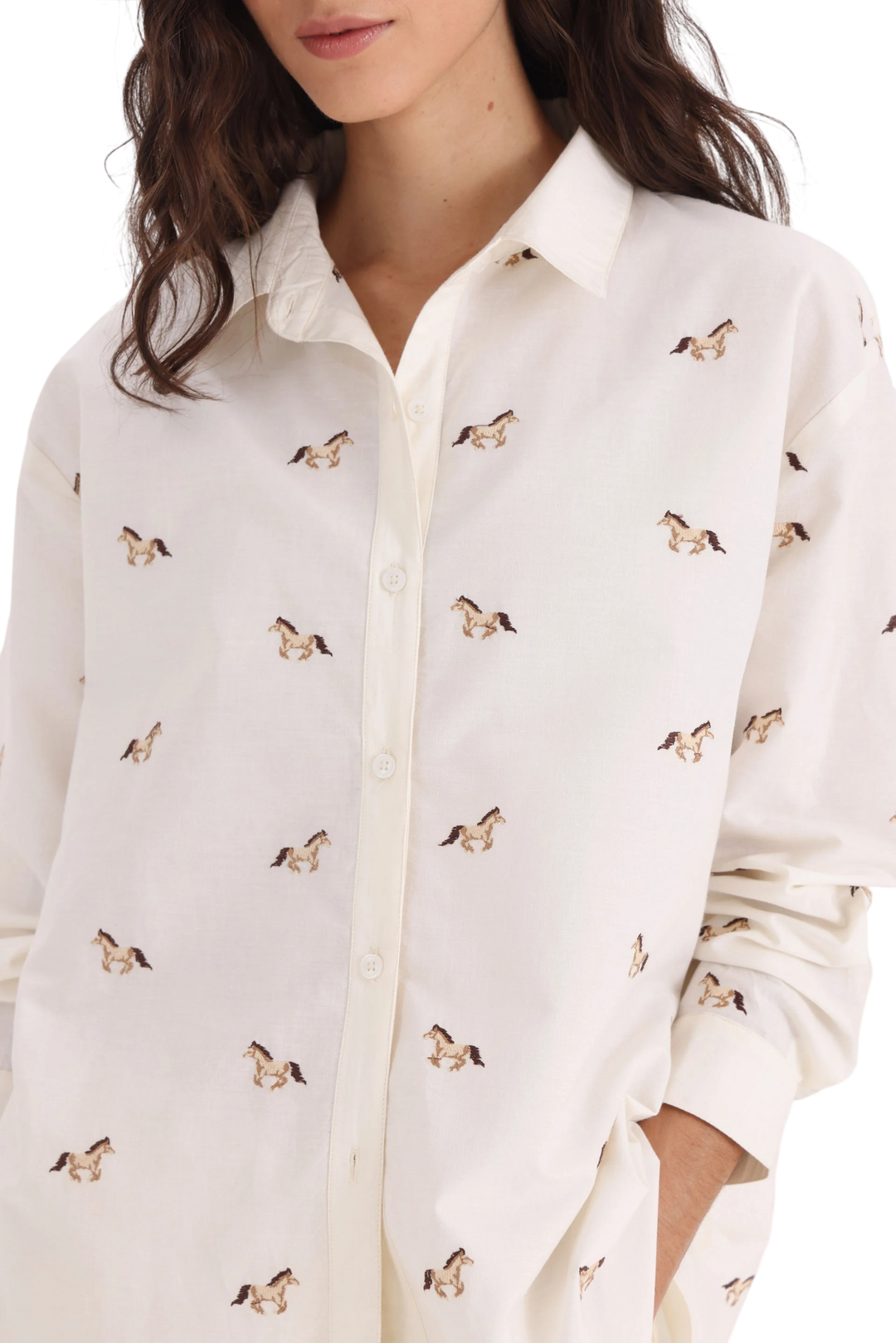 Camisa Bordada Addison Yagmour