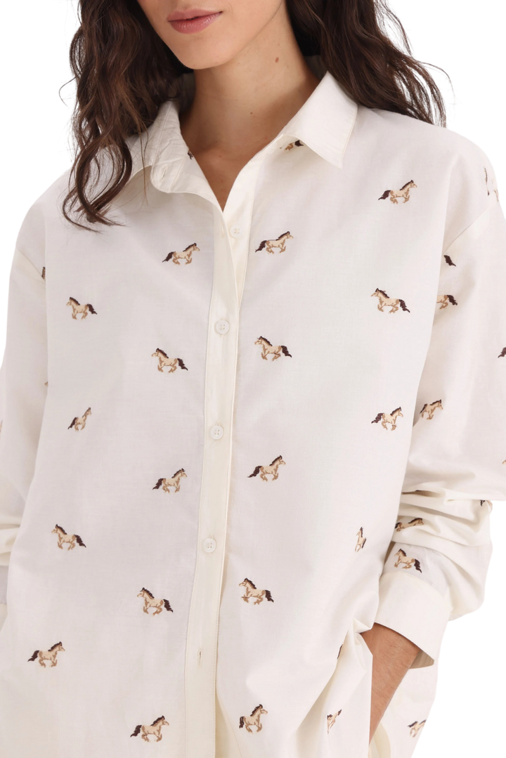 Camisa Bordada Addison Yagmour
