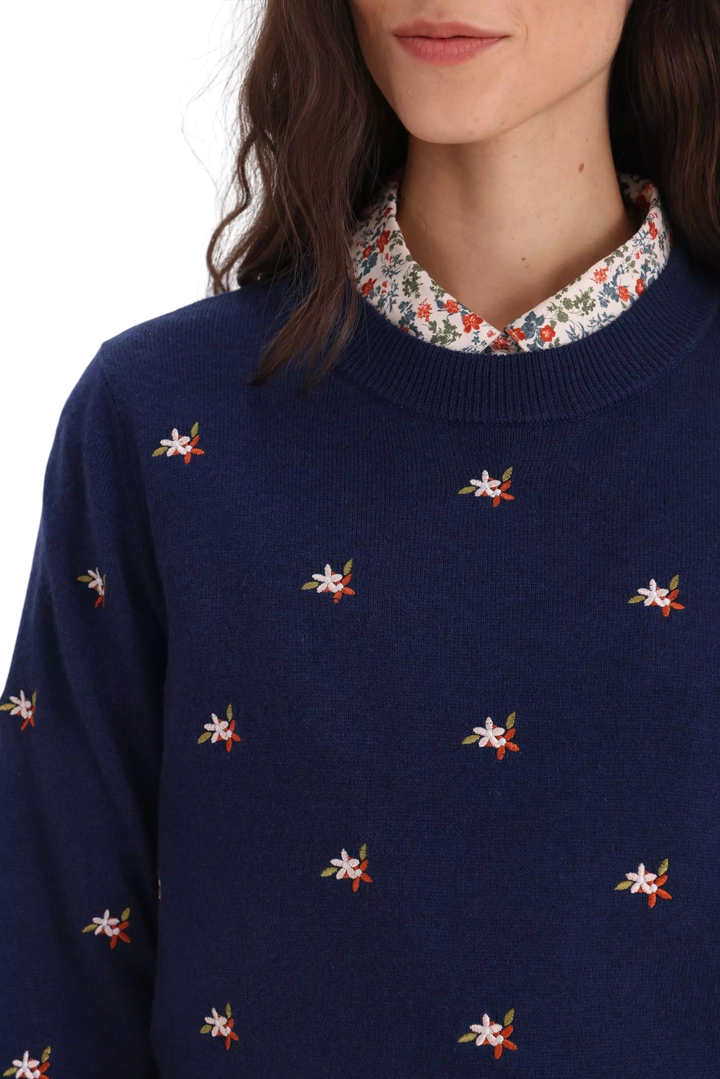 Sweater Yagmour Moly Bordado Mujer Tejido Regular Fit
