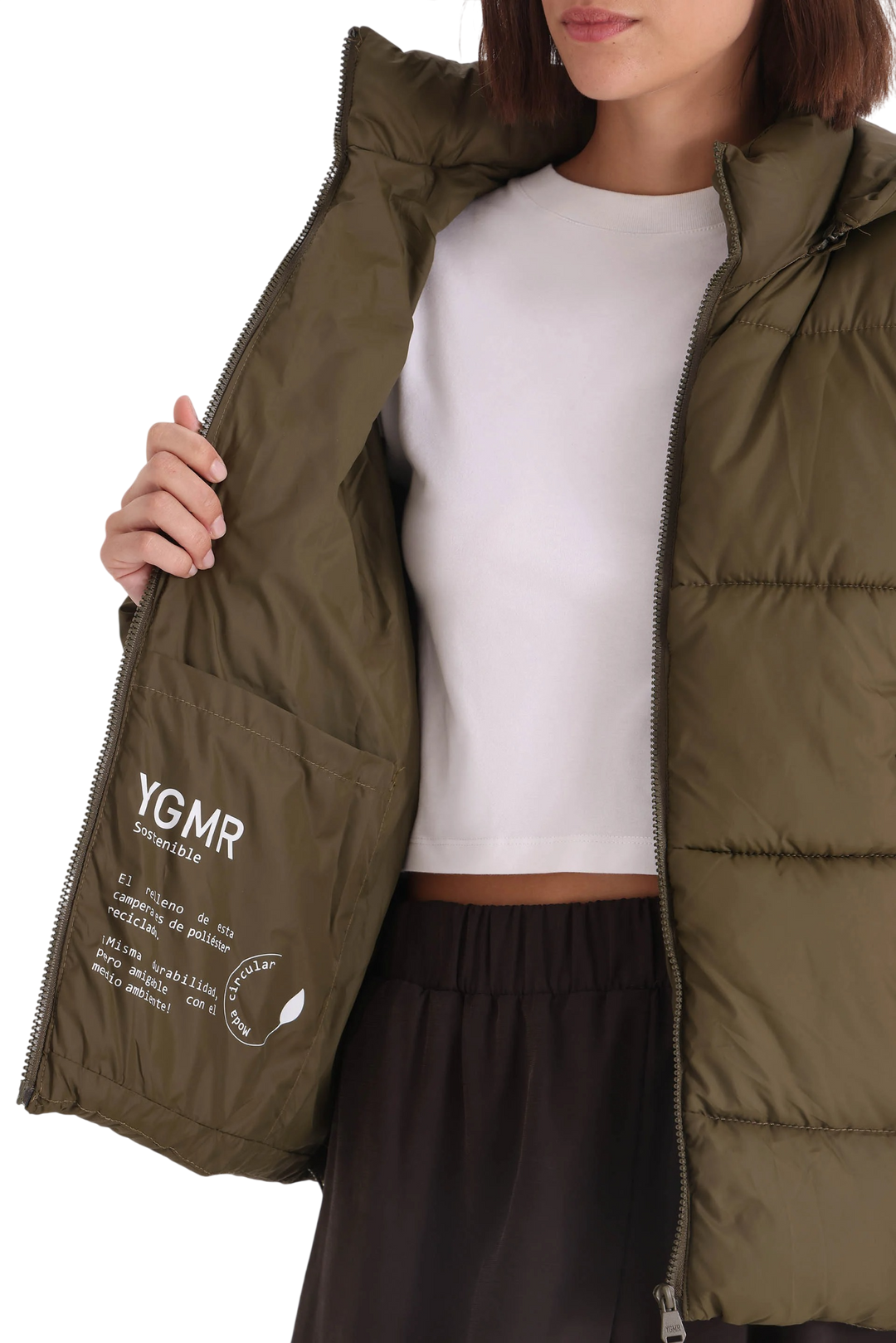 Campera Puffer Impermeable Lori Yagmour Mujer