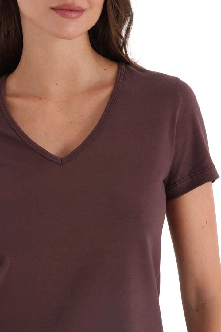 Remera Yagmour Penelope Escote V Manga Corta para Mujer