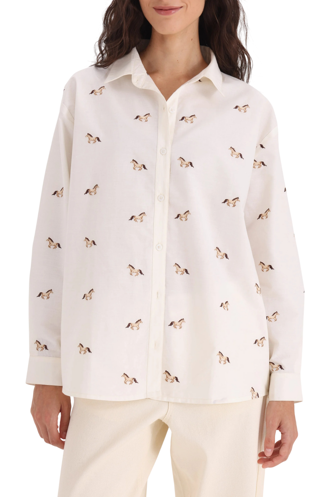 Camisa Bordada Addison Yagmour