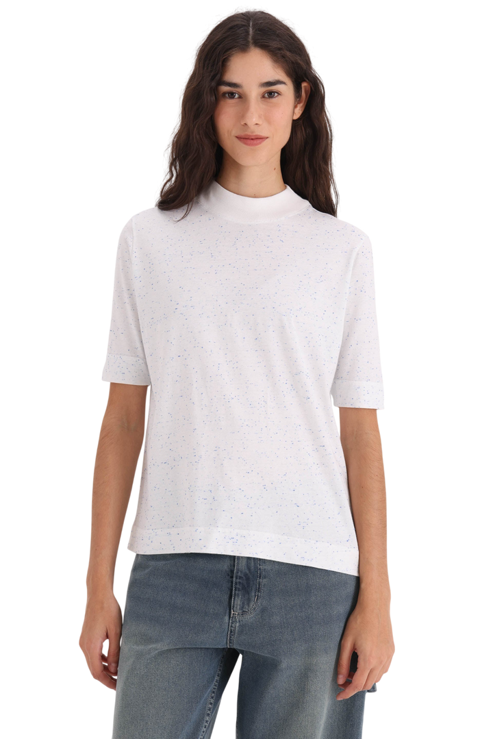 Remera Justina Mouline Mujer Manga Corta