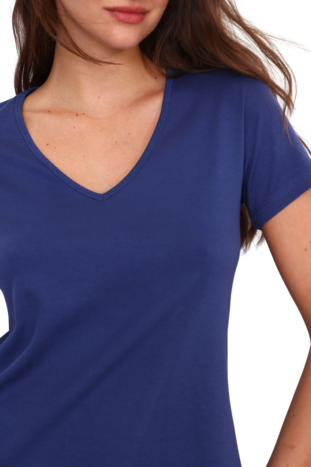 Remera Yagmour Penélope Manga Corta Escote V Mujer