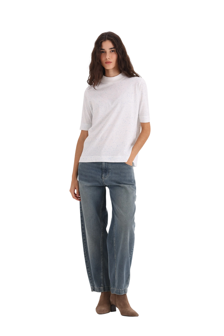 Remera Justina Mouline Mujer Manga Corta