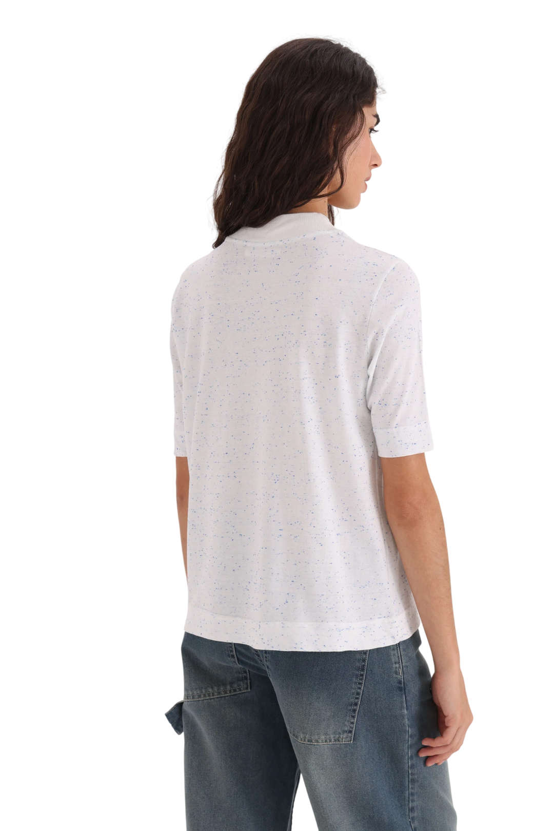 Remera Justina Mouline Mujer Manga Corta