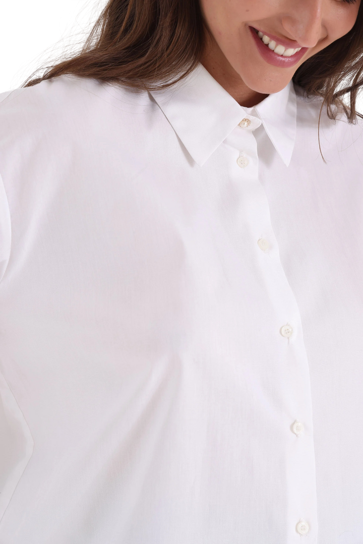 Camisa Algodón Burdeos Yagmour Mujer