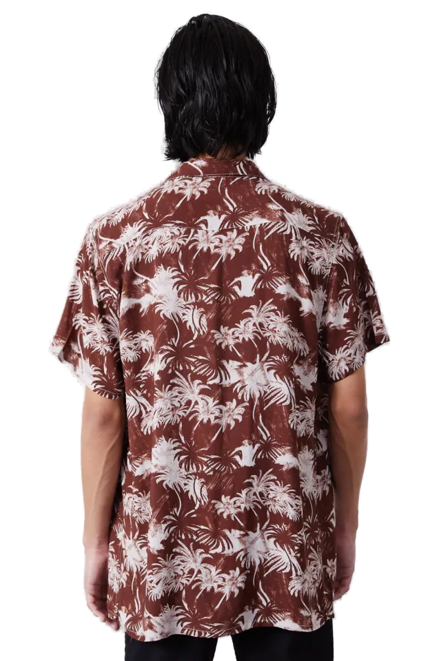 Camisa Jungle Bordeaux