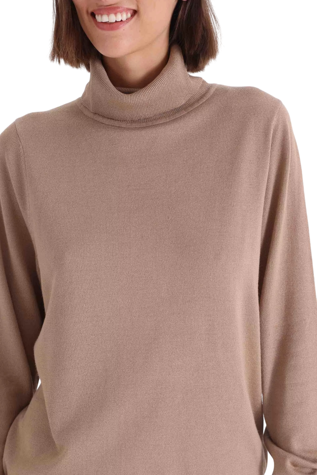 Polera Yagmour Nina Cuello Alto Manga Larga