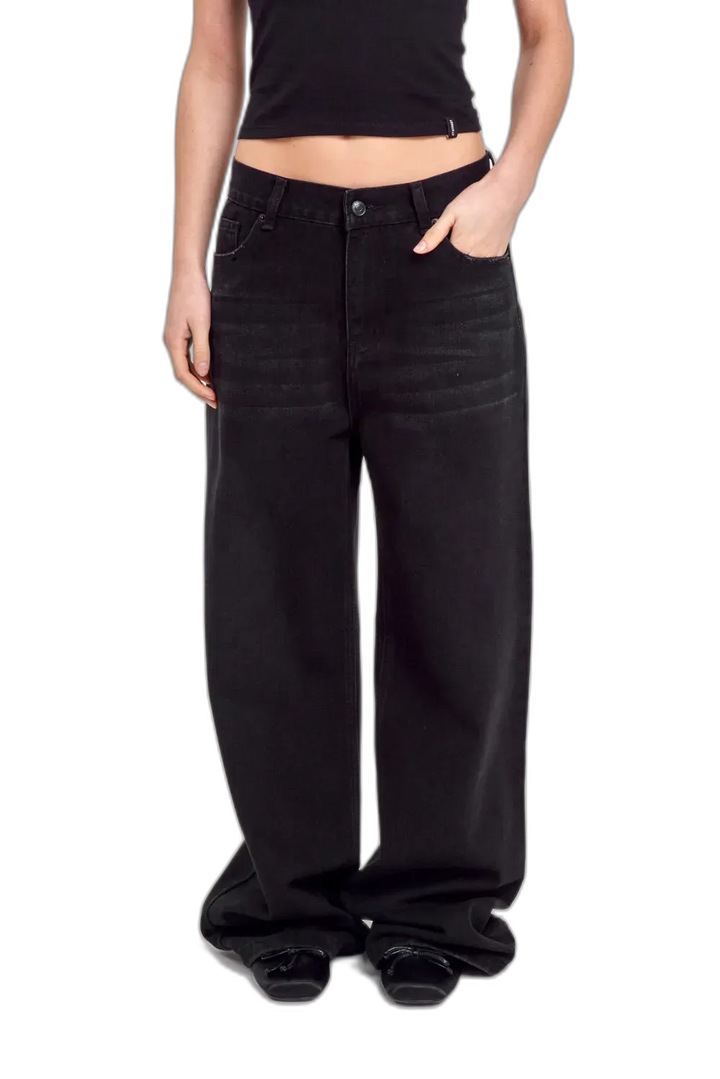 JEAN WIDE LEG DARK