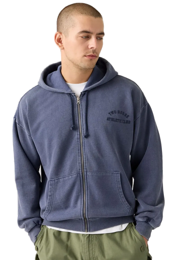 Campera Two Horse Cropped Zip Up Zodiac