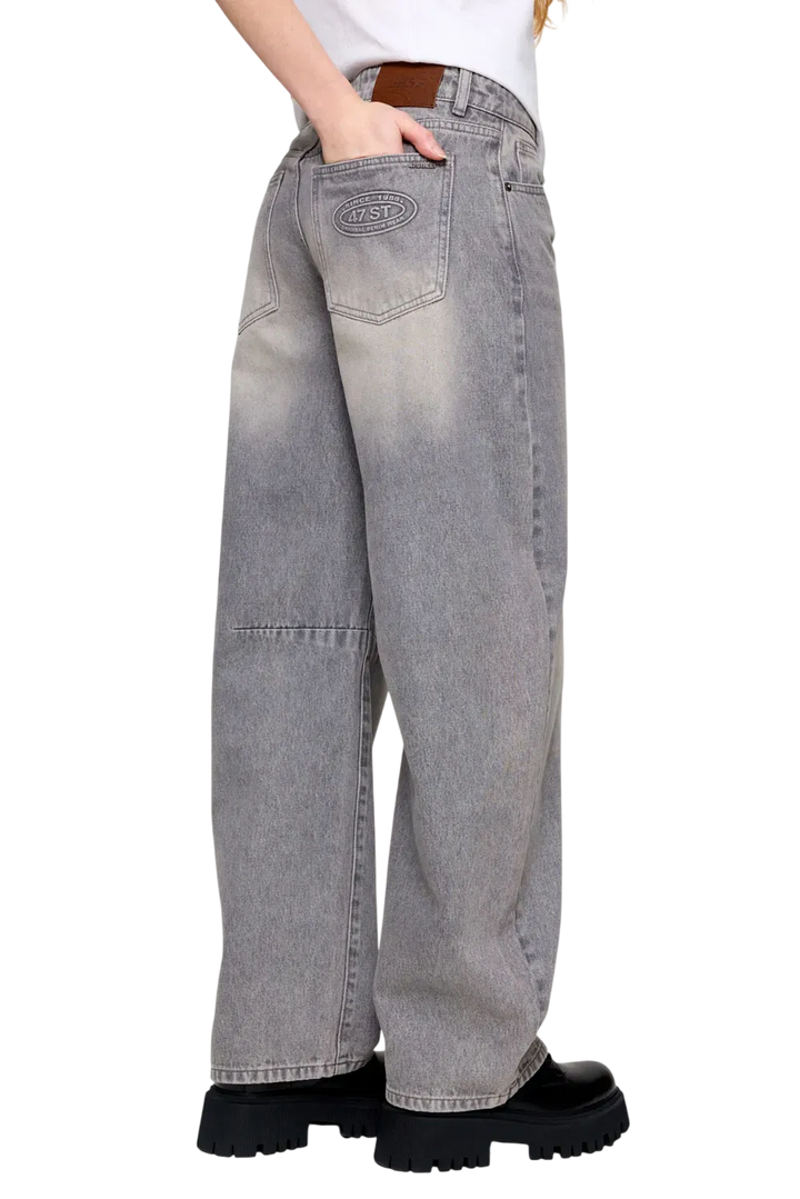 Jean Baggy Grey 47 Street Mujer