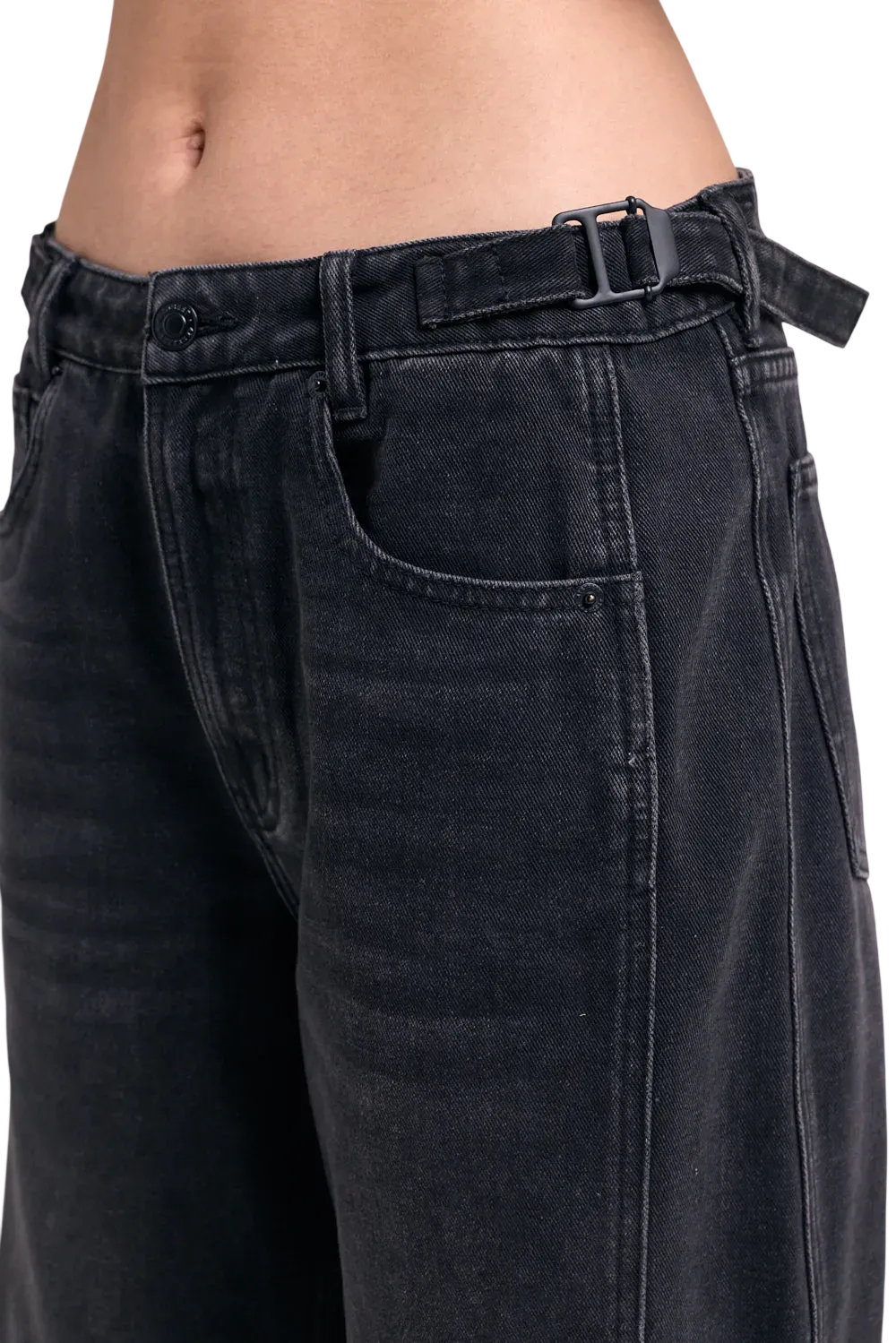 Jean Baggy Rules Black 47 Street Mujer