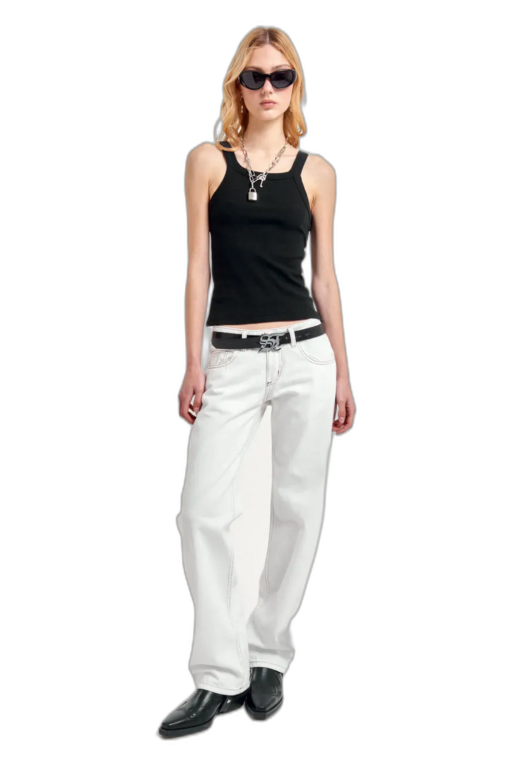 JEAN LOW RISE WHITE