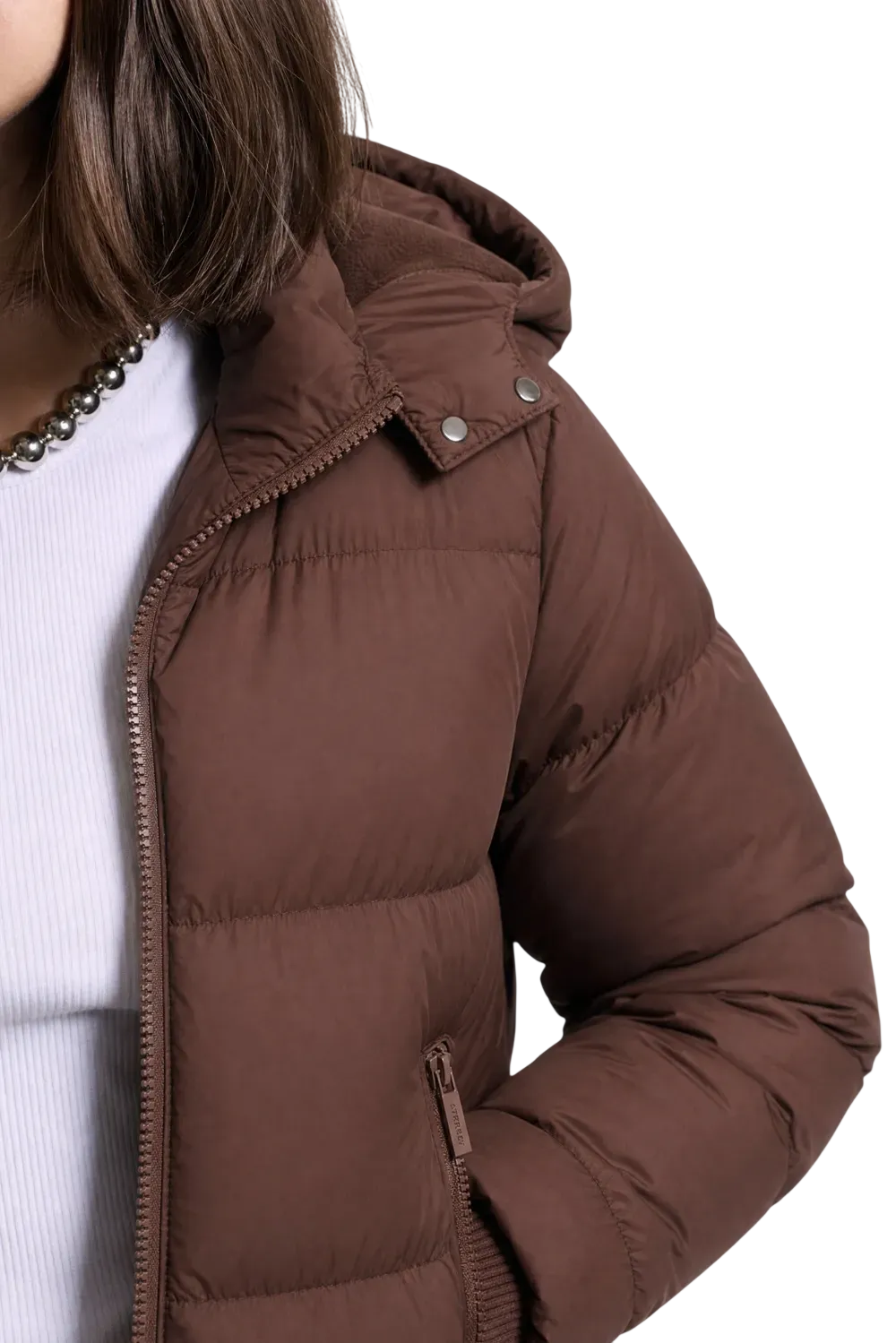Campera Pause 47 Street Mujer Abrigada con Capucha