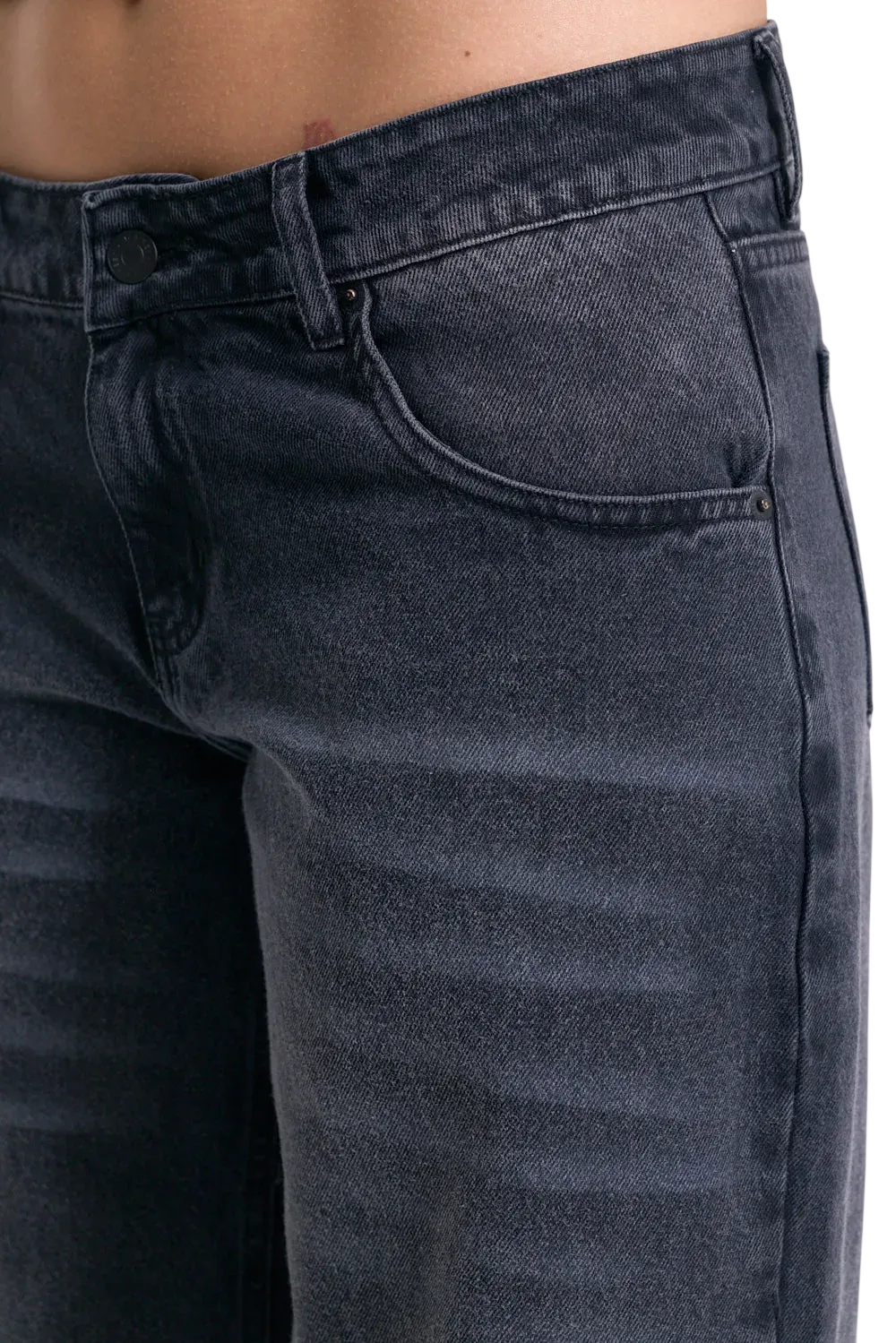 Jean 47 Street Baggy Low Black para Mujer
