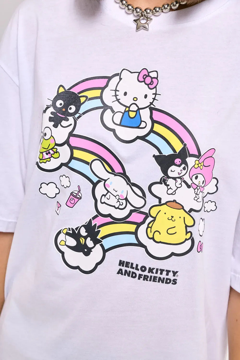 Remera 47 Street Kitty Rainbow para Mujer
