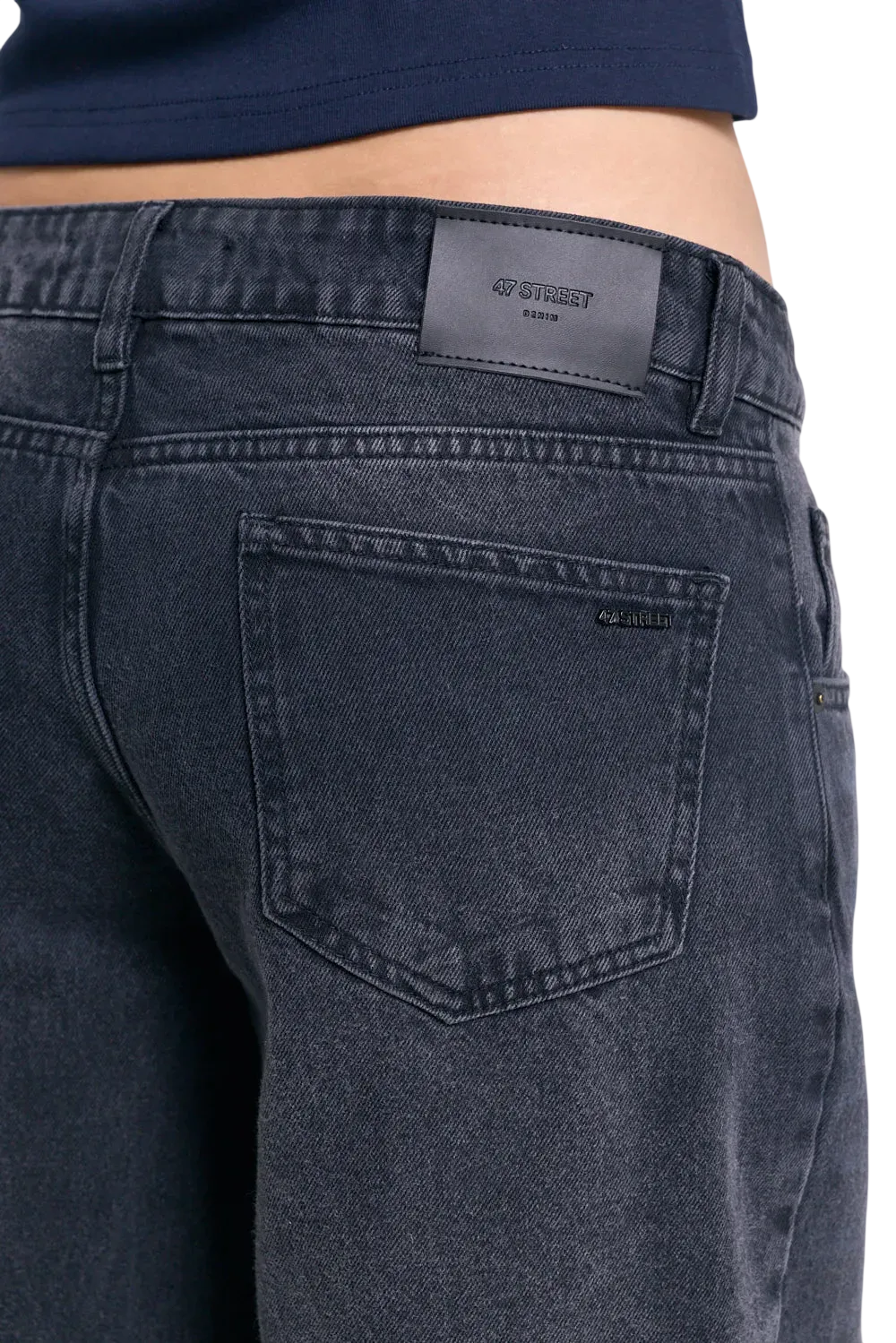 Jean 47 Street Baggy Low Black para Mujer