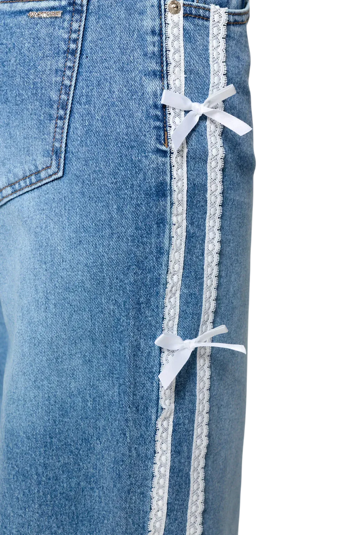 Jean Wide Leg Ribbons 47 Street Mujer