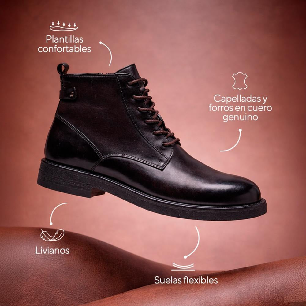 Borcego Hush Puppies Auster Marrón Cuero Hombre