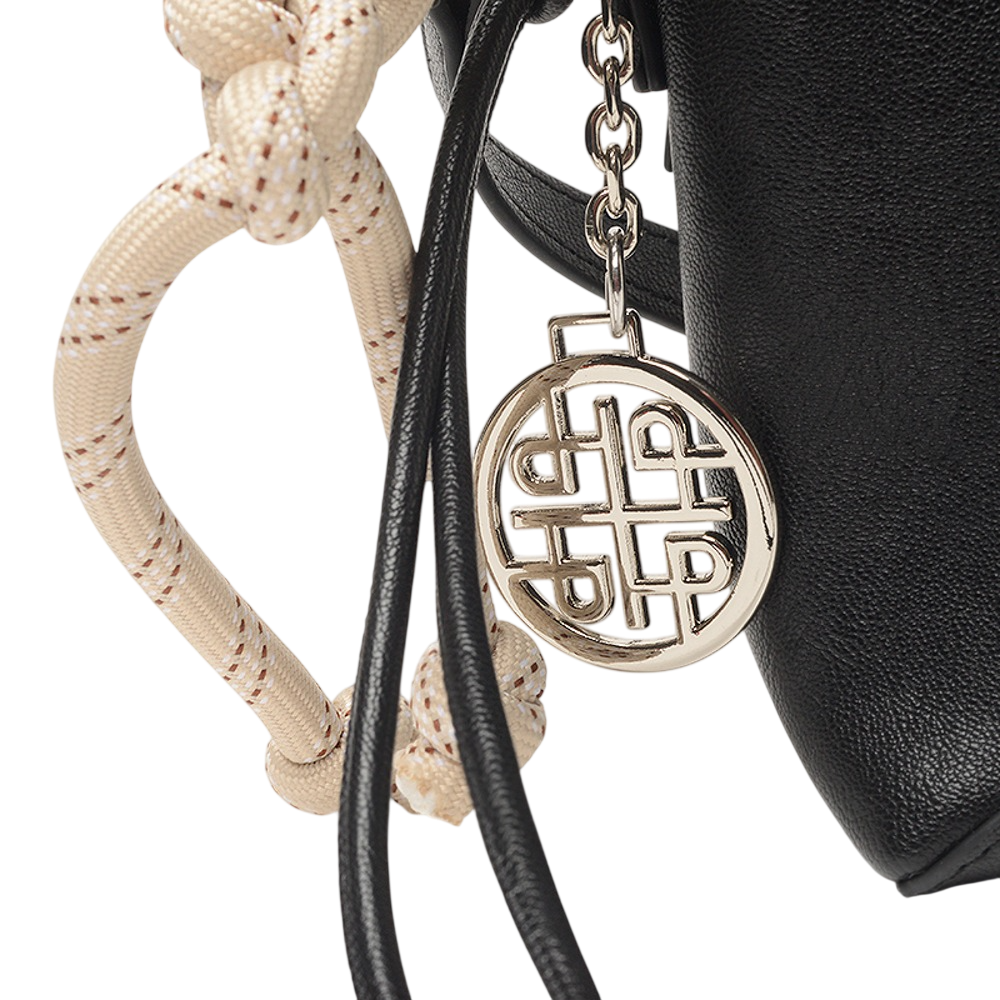 Bandolera Hush Puppies Salice Compacta Con Correas Desmontables Negra