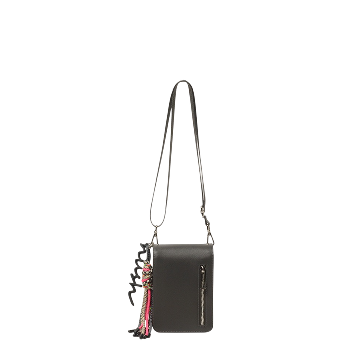 Bandolera Hush Puppies Cupra Gris Con Correa Regulable