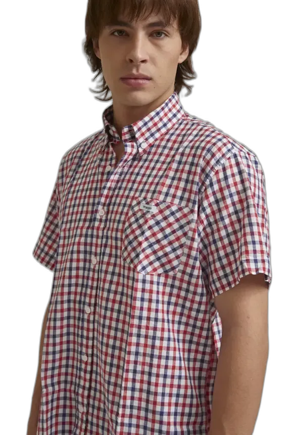 Camisa Reg Linen Checks SS