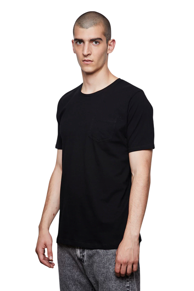 Remera Rock Pocket Black