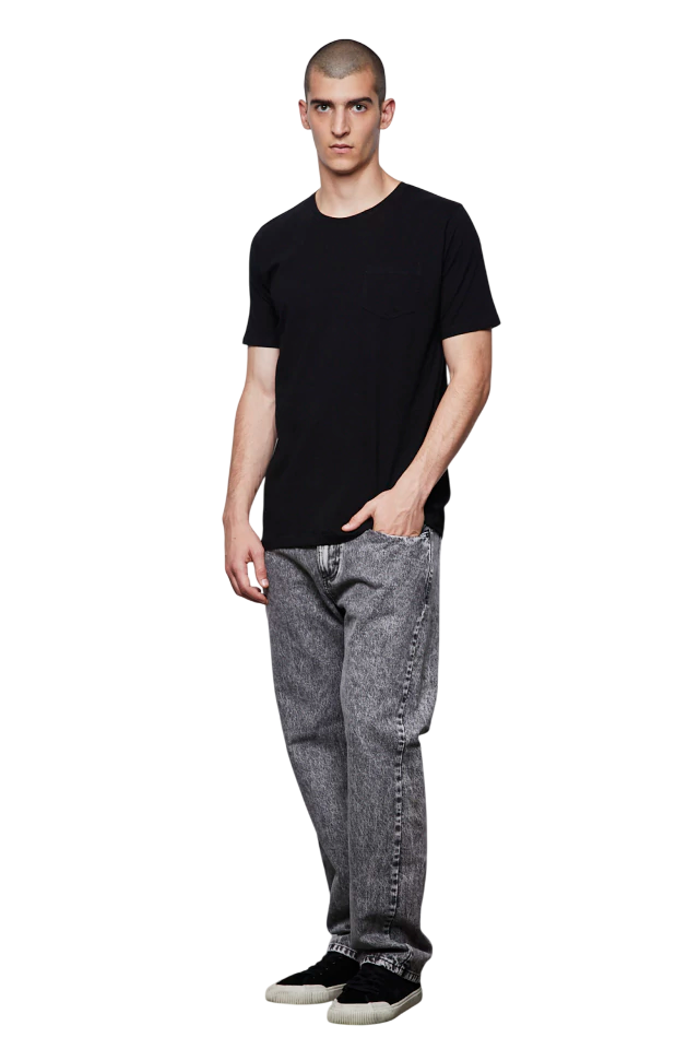 Remera Rock Pocket Black