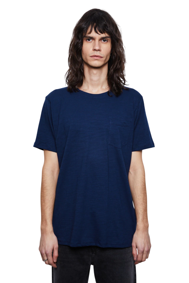 Remera Rock Pocket Dark Blue